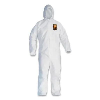 Kimberly-Clark Professional KLEENGUARD* A30 Breathable Splash & Particle Protection Coverall, L, w/Hood, 46113