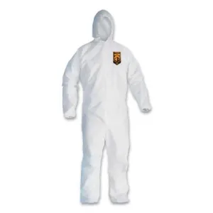 Kimberly-Clark Professional KLEENGUARD* A30 Breathable Splash & Particle Protection Coverall, L, w/Hood, 46113