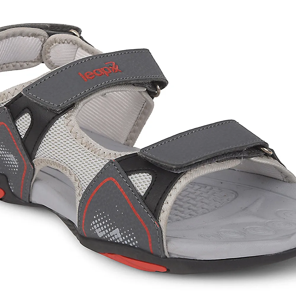 Leap7x Grey Sporty Casual Sandal For Men XYLO-M15 By Liberty