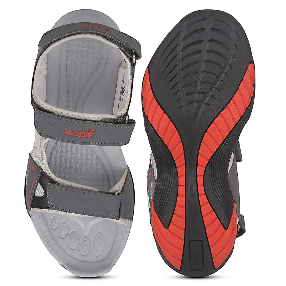 Leap7x Grey Sporty Casual Sandal For Men XYLO-M15 By Liberty