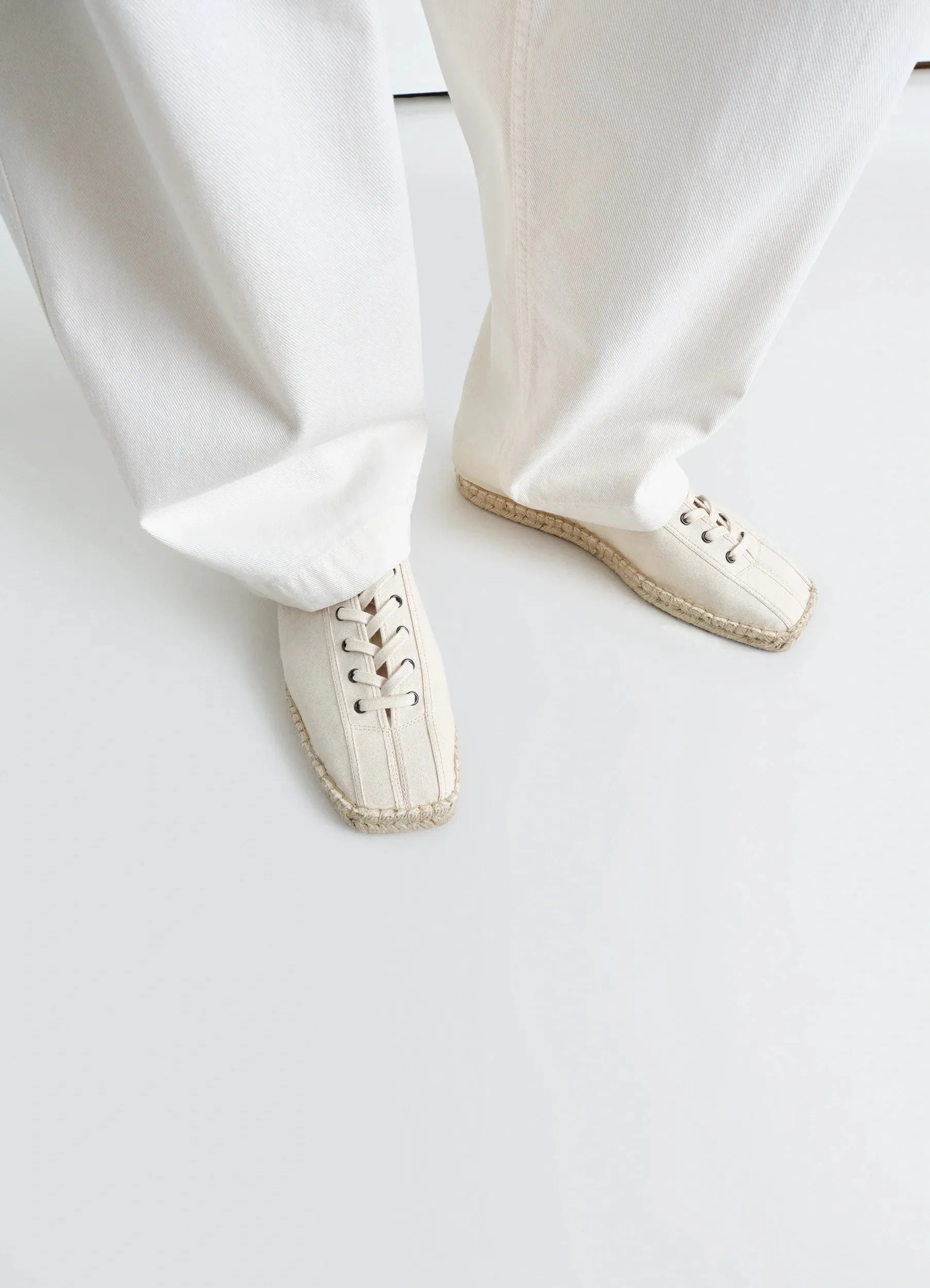 LINOLEUM LACED ESPADRILLES