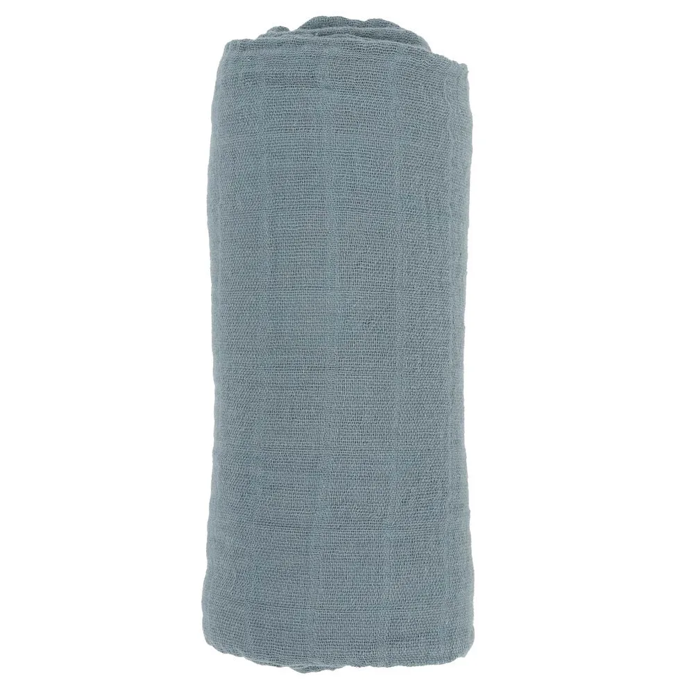 Little Unicorn Cotton Muslin Single Swaddle (Sea)