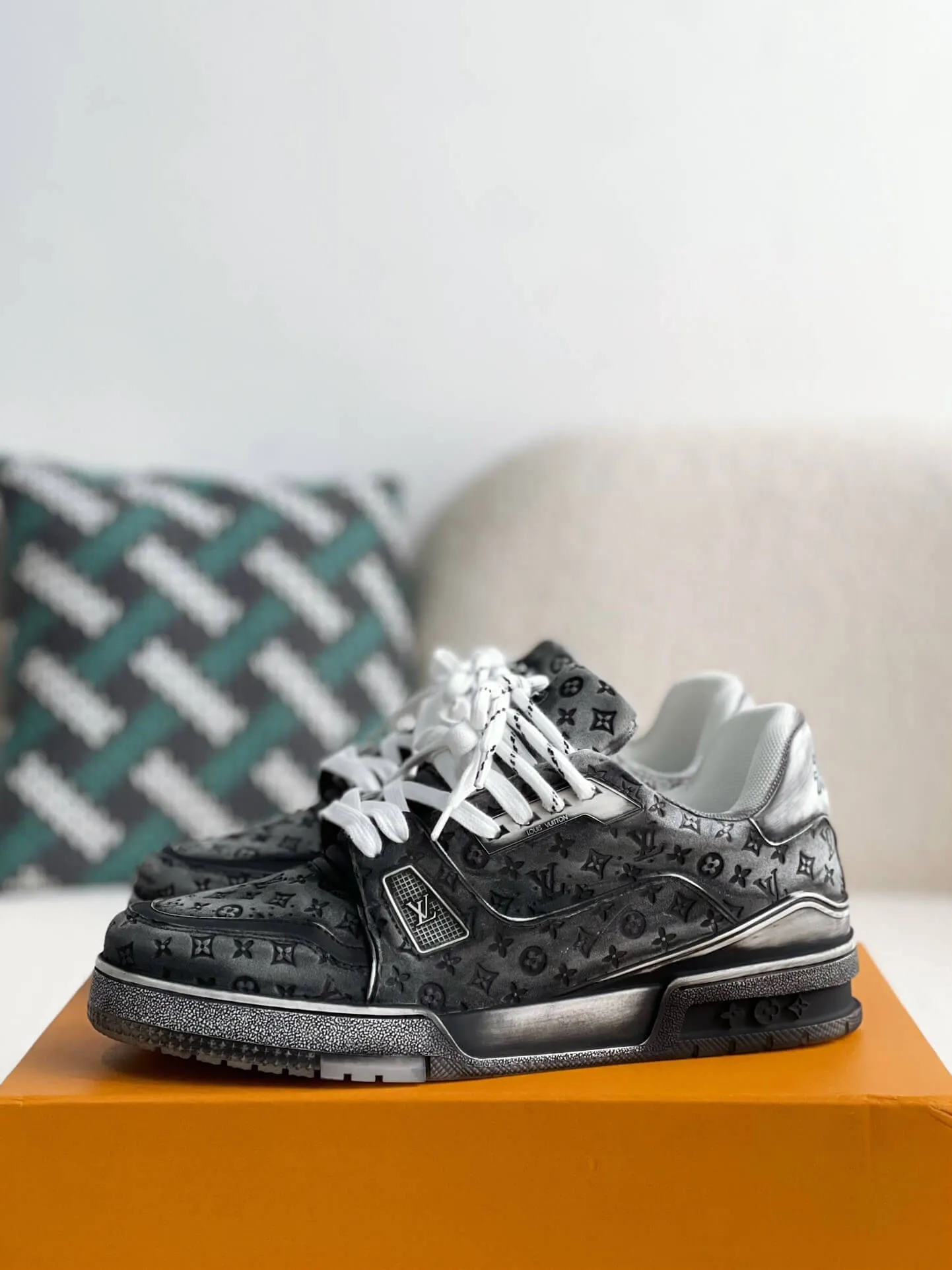Louis Vuitton LV Trainer #54 Faded Black Sneaker