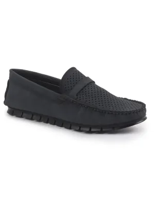 Men Laser Cut Suede Slip-On Shoe Driving Loafers Breathable Shoe with Memory Cushioned Insole All Day Long Comfortable