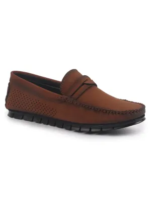 Men Suede Caual Slip-On Shoe Driving Loafers Anti Skid Sole Breathable with Memory Cushioned Insole