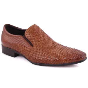 Mens “DARCY” Textured Detailing Evening Loafers