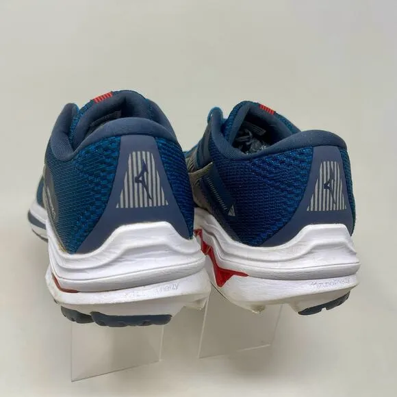 Mizuno Wave Inspire 17 Running Shoe Mens Sz 12 India Blue 103.5=K.2.4