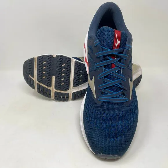 Mizuno Wave Inspire 17 Running Shoe Mens Sz 12 India Blue 103.5=K.2.4