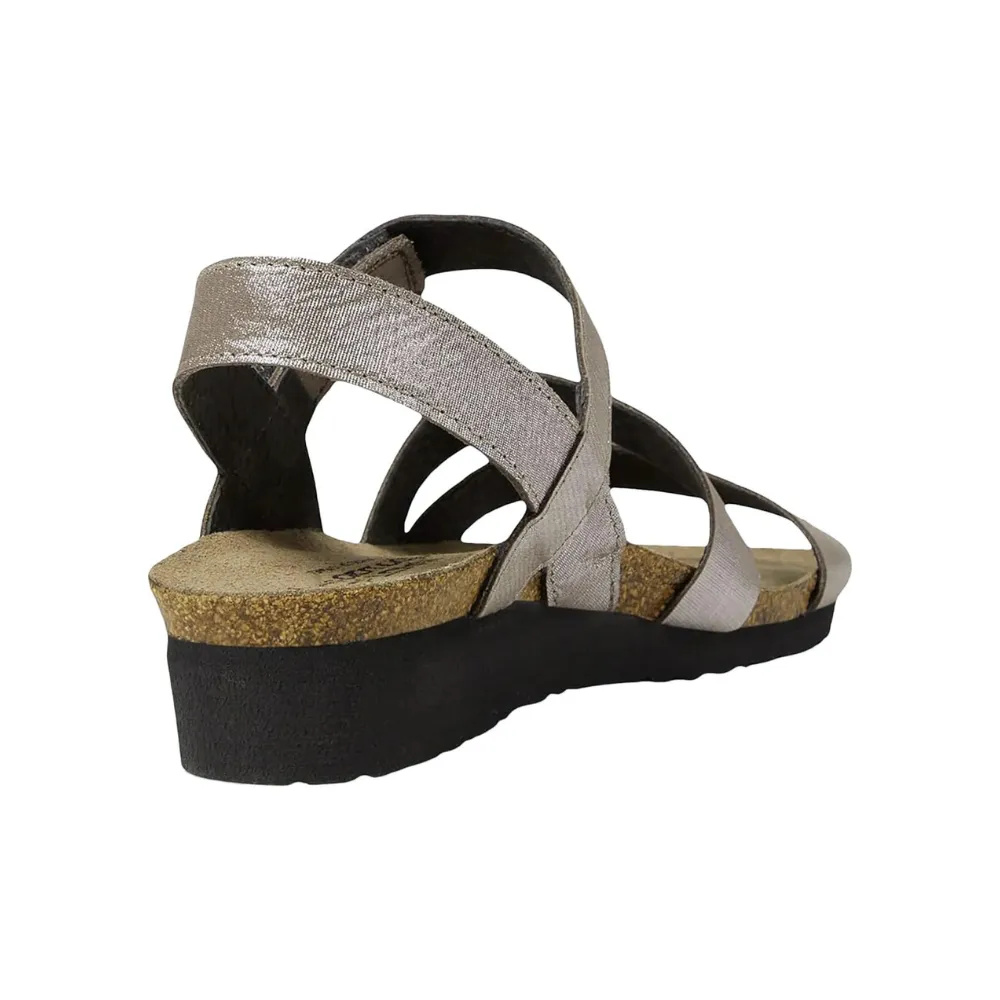Naot Kayla Silver Threads Leather Sandal (Women's)