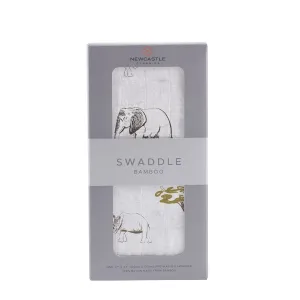 Newcastle Classics Swaddle Rhinos and Elephants