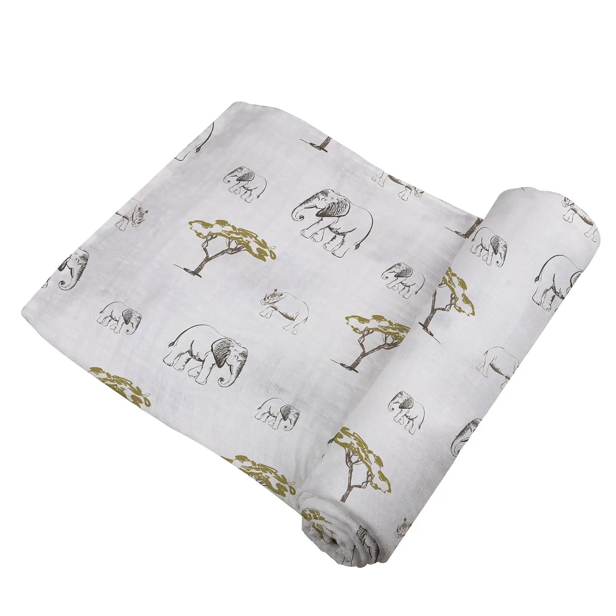 Newcastle Classics Swaddle Rhinos and Elephants