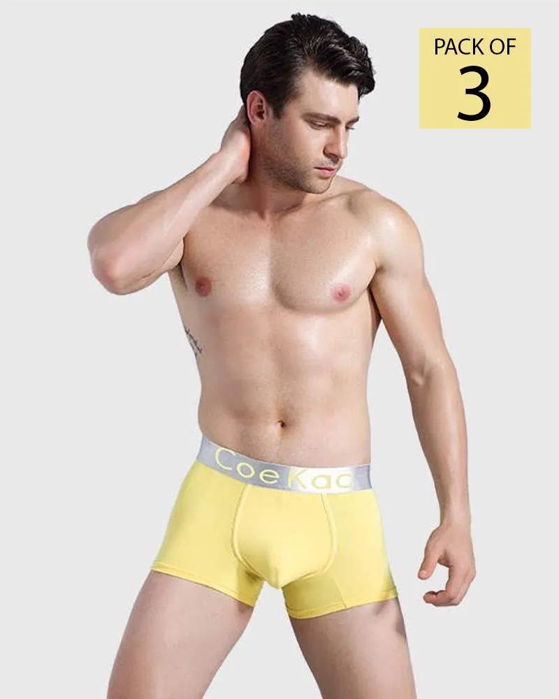 Pack of 3 - Ck Mens Boxers - Colourful - Breathable Mens Boxers