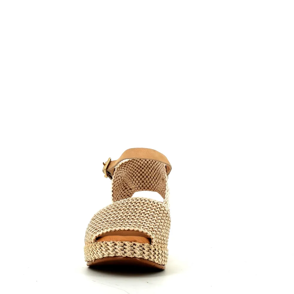 Pitillos Wedge Espadrille Natural