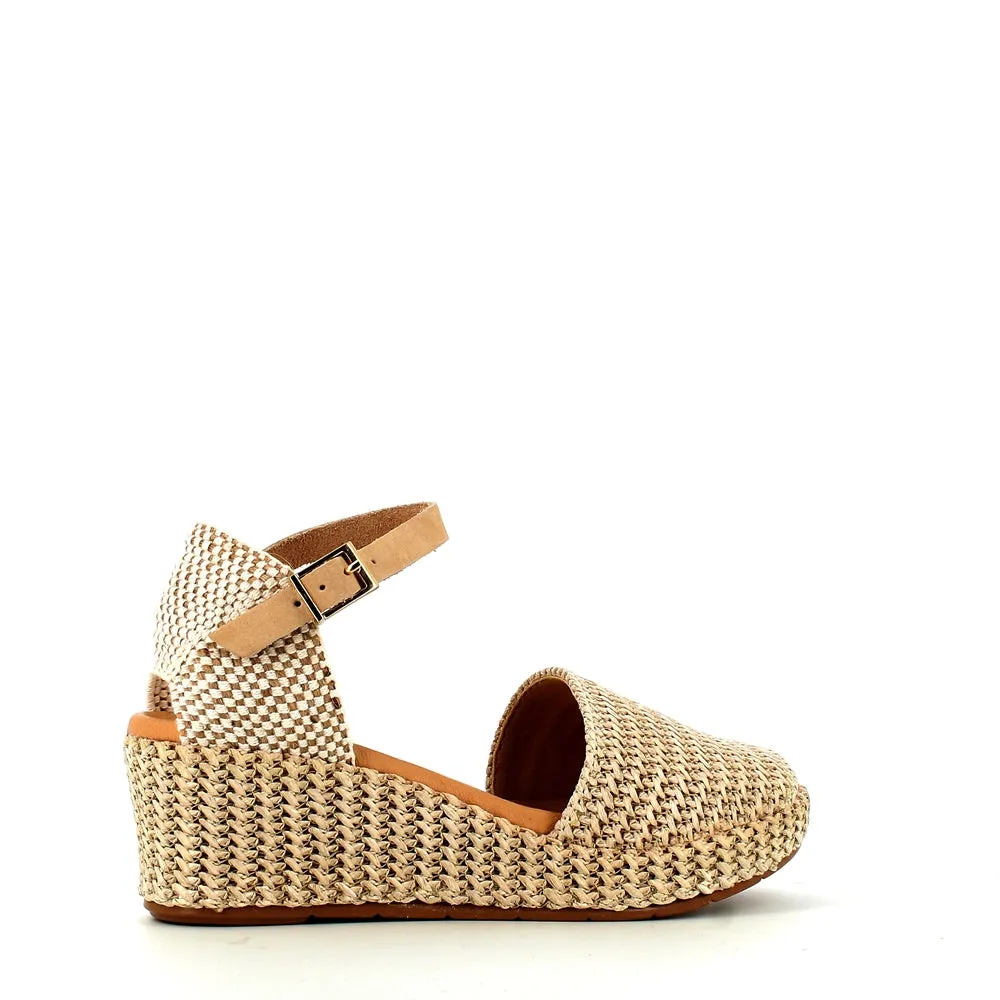 Pitillos Wedge Espadrille Natural