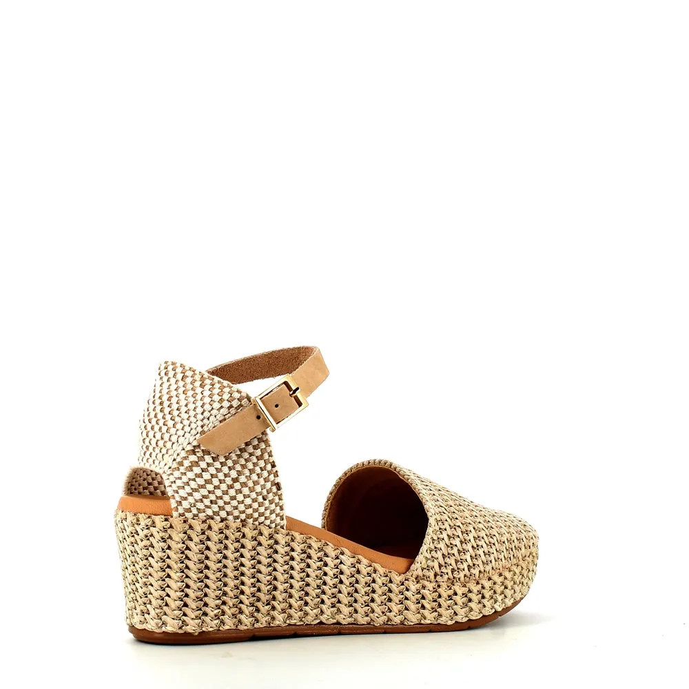 Pitillos Wedge Espadrille Natural