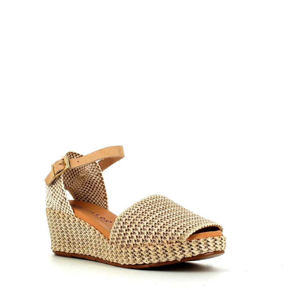 Pitillos Wedge Espadrille Natural