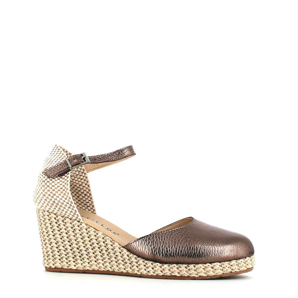 Pitillos Wedge Espadrille Pewter
