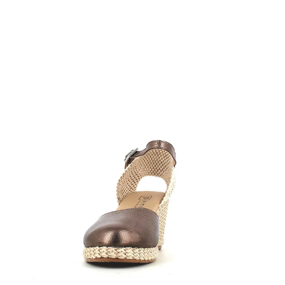 Pitillos Wedge Espadrille Pewter
