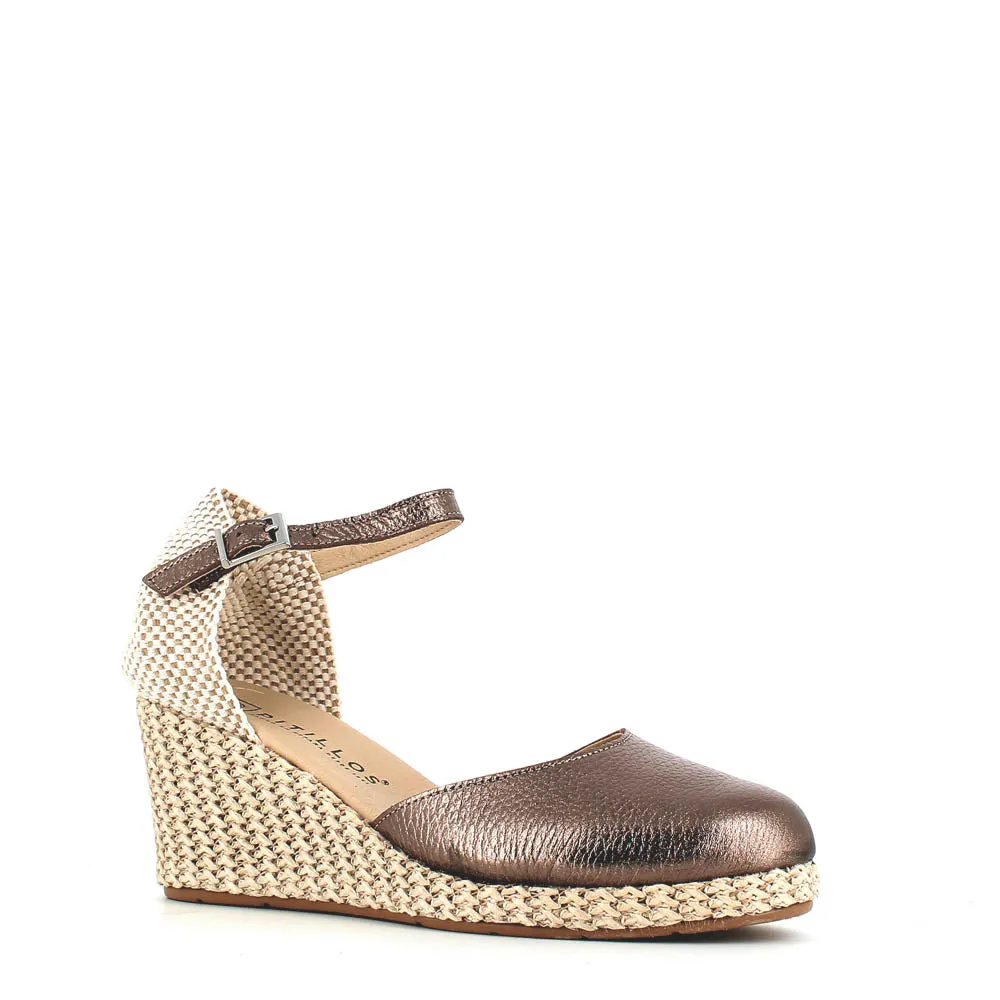 Pitillos Wedge Espadrille Pewter