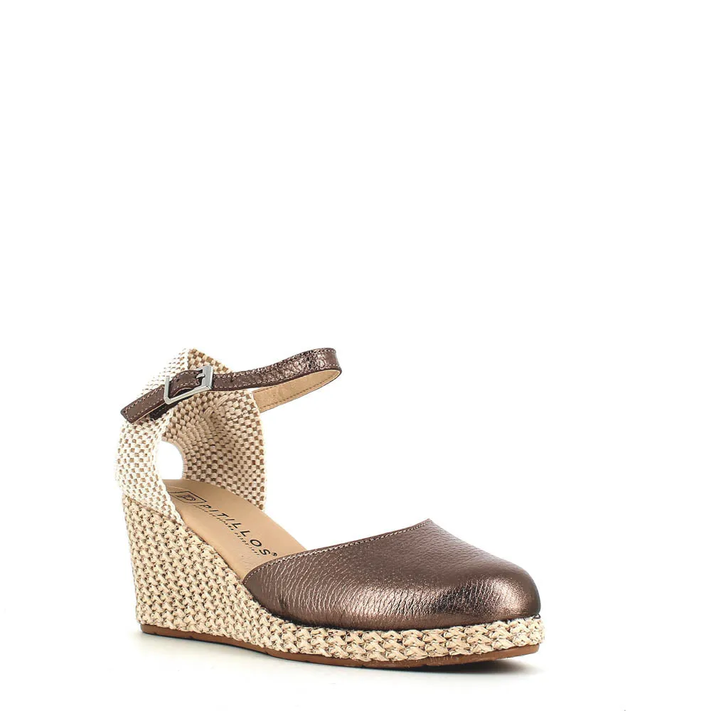 Pitillos Wedge Espadrille Pewter