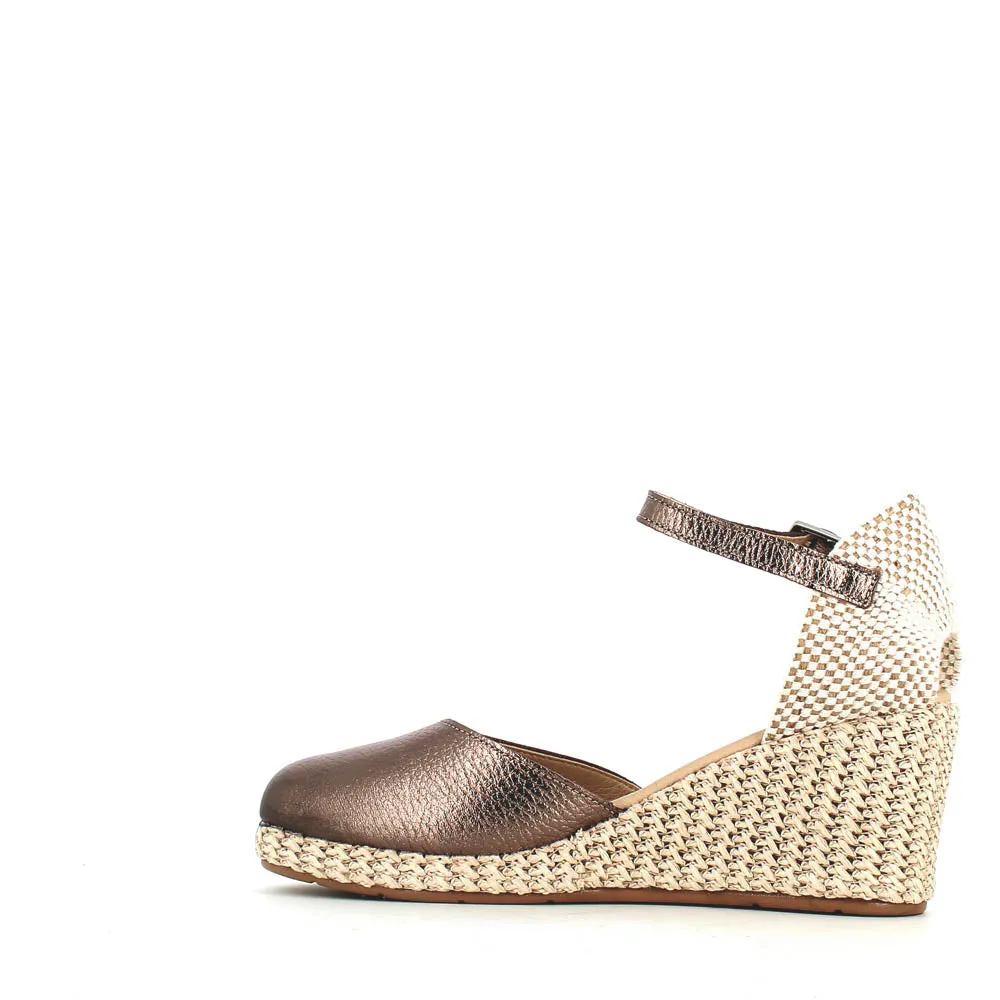 Pitillos Wedge Espadrille Pewter
