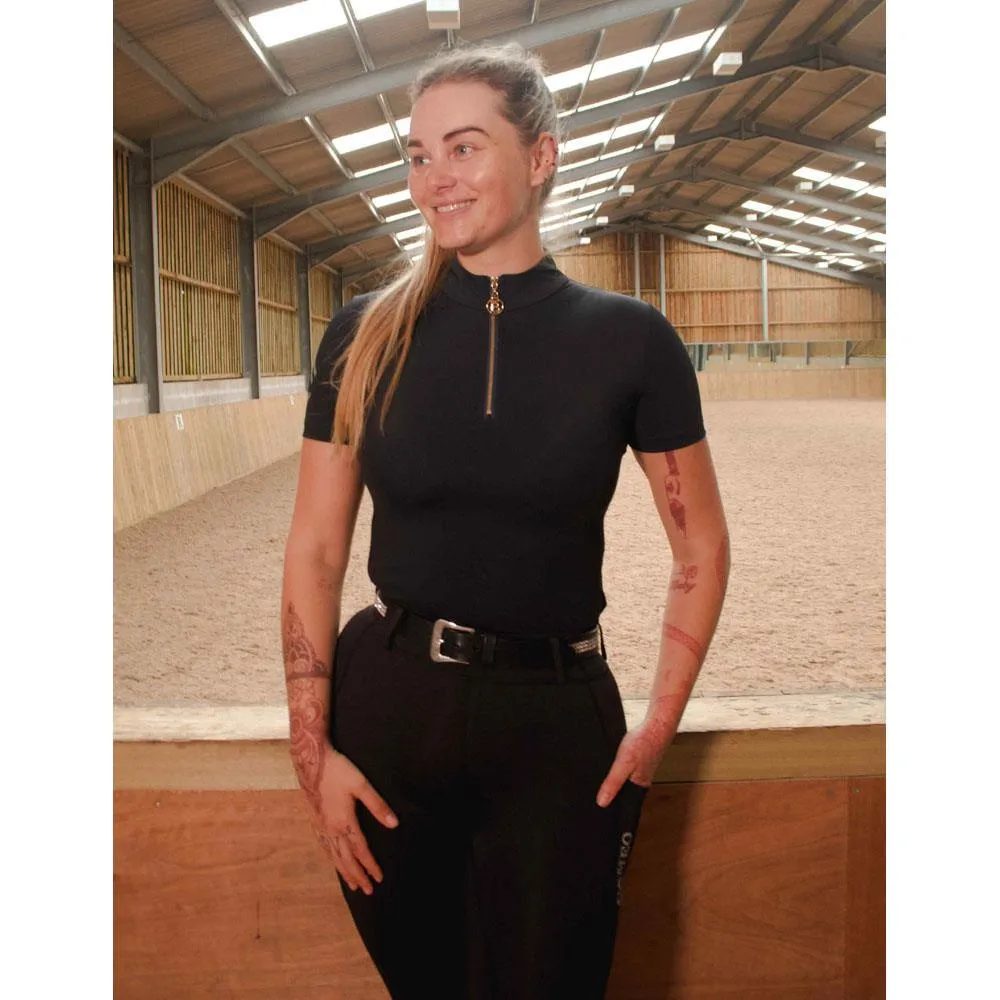 Premium Cameo Equine Performance Horse Rider Competition Shirt Breathable Fabric