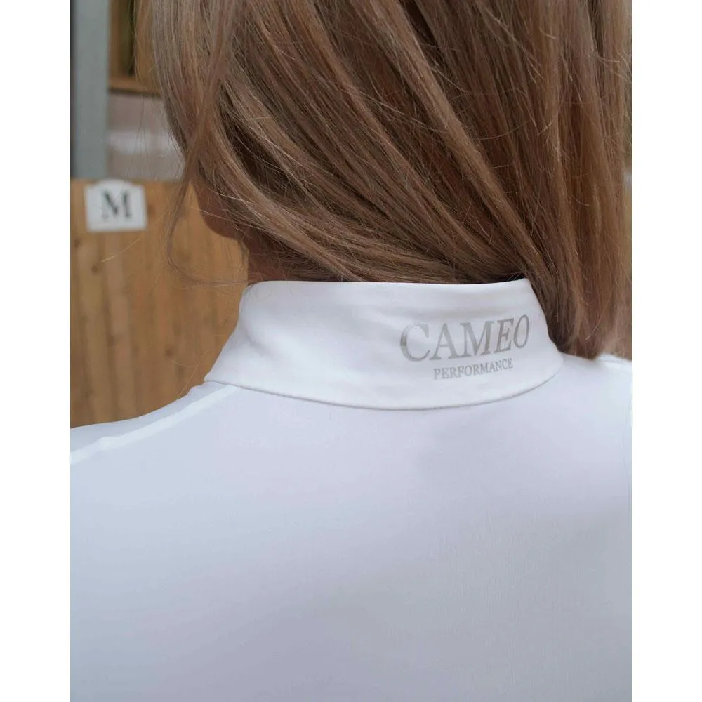 Premium Cameo Equine Performance Horse Rider Competition Shirt Breathable Fabric