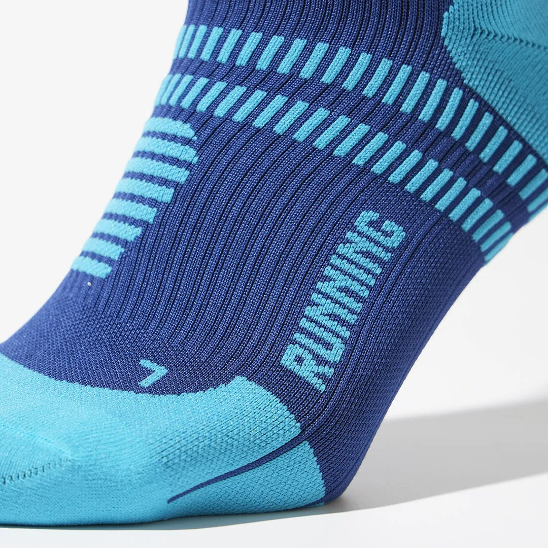 Running Socks Men | Dark Blue / Bright Blue