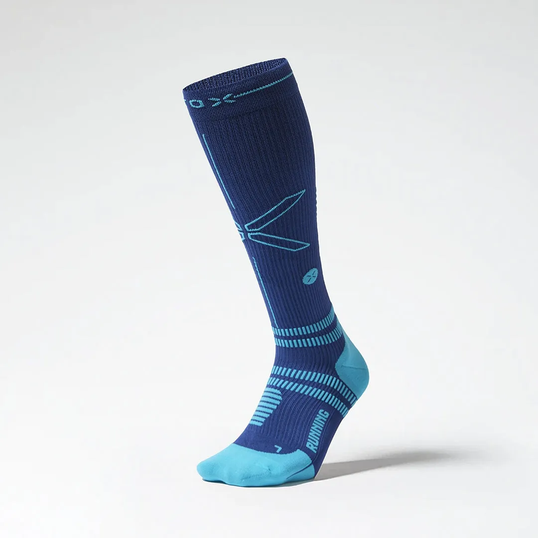 Running Socks Men | Dark Blue / Bright Blue