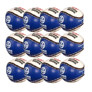 Score More Training Sliotar Size 4  Blue & White Pack of 12