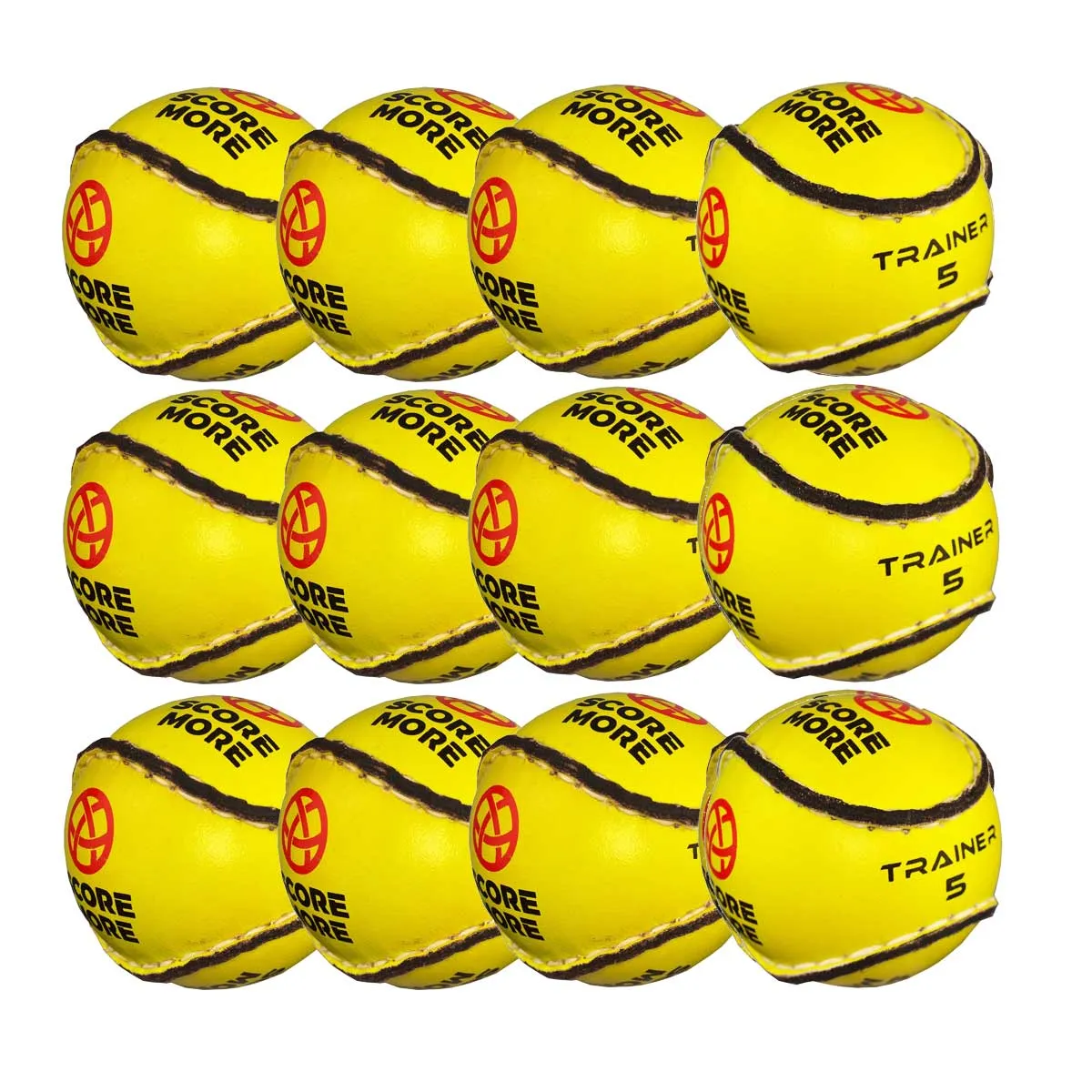 Score More Training Sliotar Size 5 Yellow Pack of 12