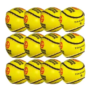 Score More Training Sliotar Size 5 Yellow Pack of 12