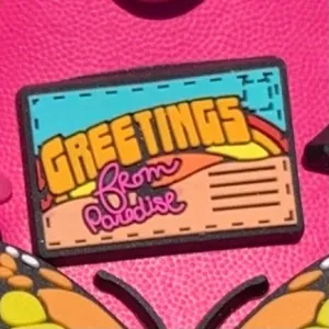 SHOE CHARMS - GREETINGS FROM PARADISE