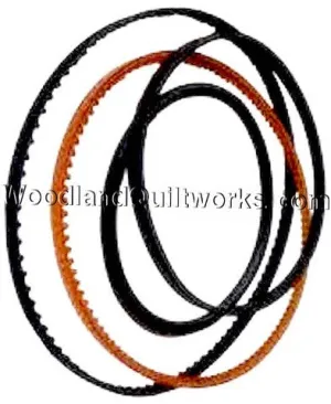 Singer Featherweight 221, 222 Motor Belt 17.5" - Orange Lug Belt