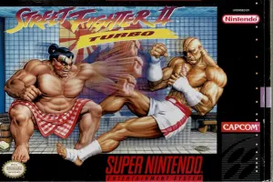 Street Fighter 2 Turbo i æske (NTSC)