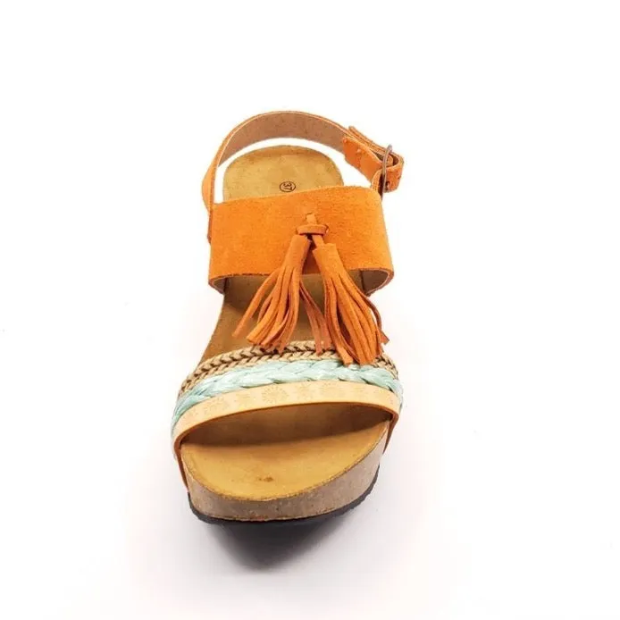 Tassel Wedge - Mandarina