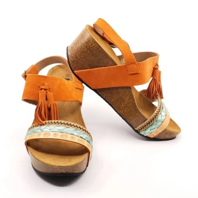 Tassel Wedge - Mandarina