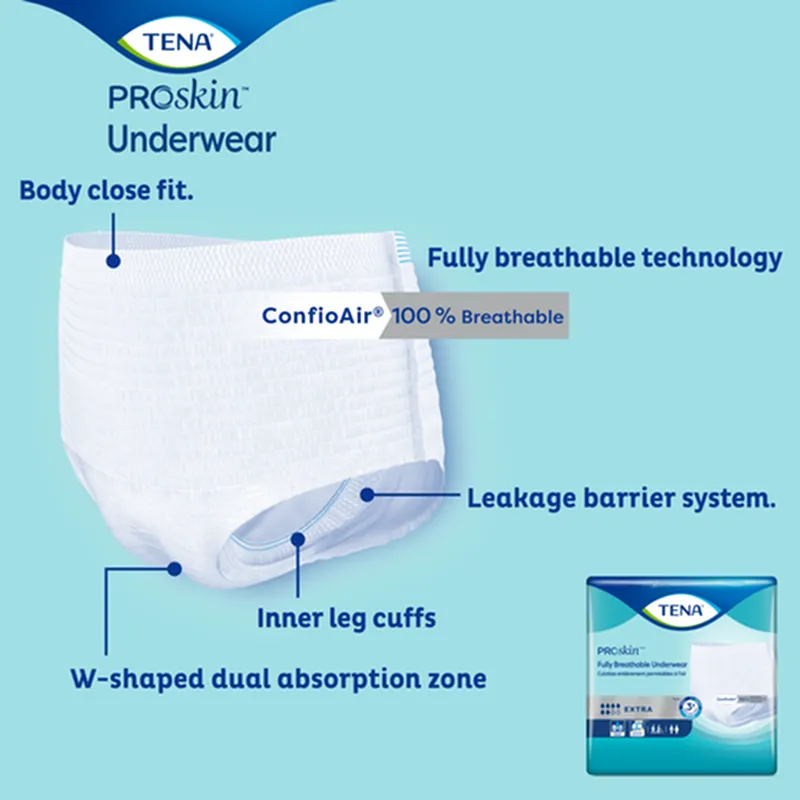 TENA® Extra Protective Incontinence Underwear, Extra Absorbency, 2X-Large