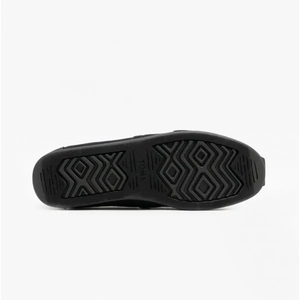 TOMS ALPARGATA Mens Cotton Espadrille Black