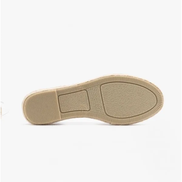 Toni Pons ETNA Womens Leather Espadrille Sandals White