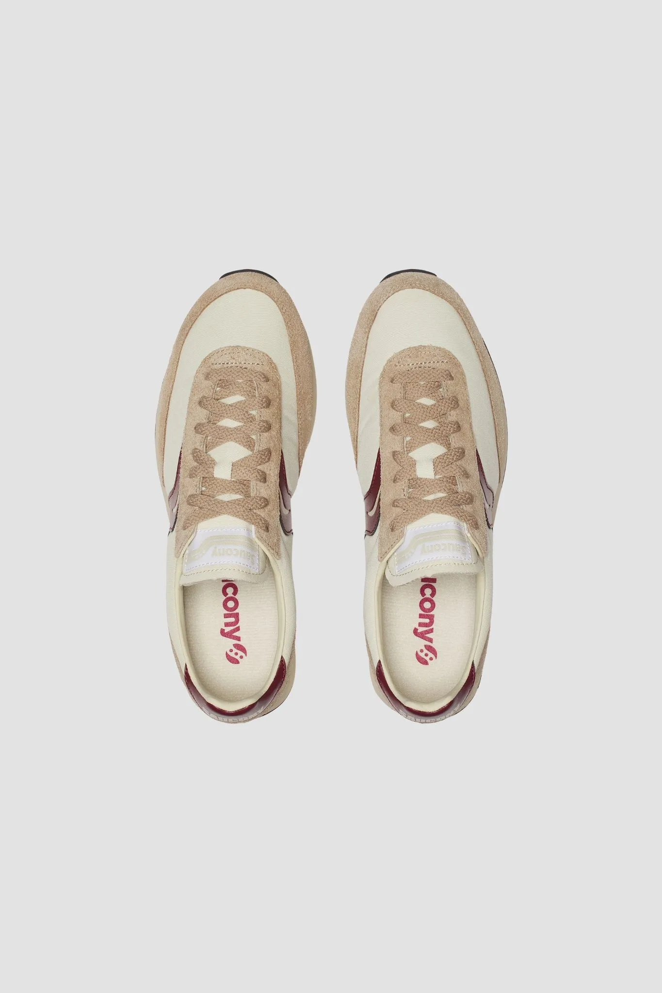 TRAINER 80 ORIGINAL BEIGE/ BURGUNDY
