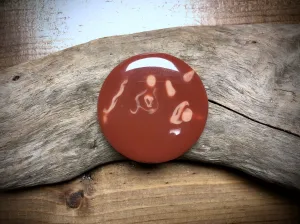 Vintage Plastic Large Marbled Bead