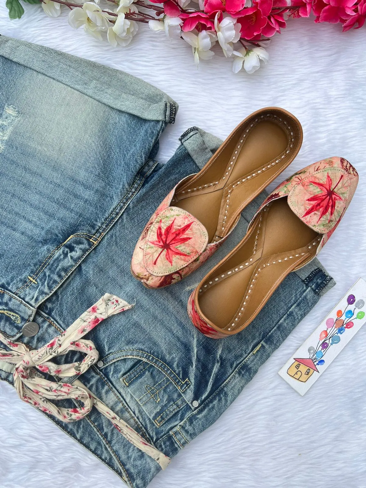 VINTAGE PRINT LOAFERS