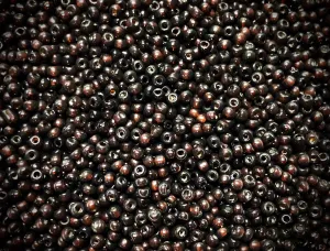 Vintage Venetian Seed Beads - 10/0 - Transparent Sepia