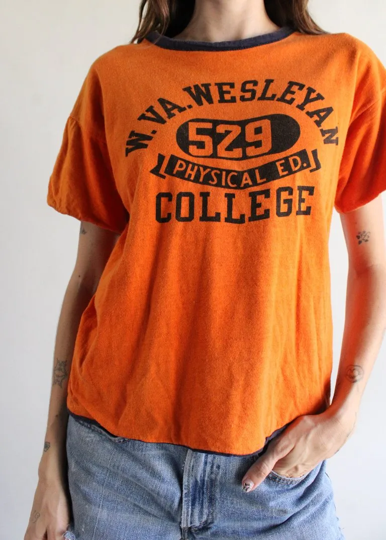 Vintage Wesleyan College Tee T1233