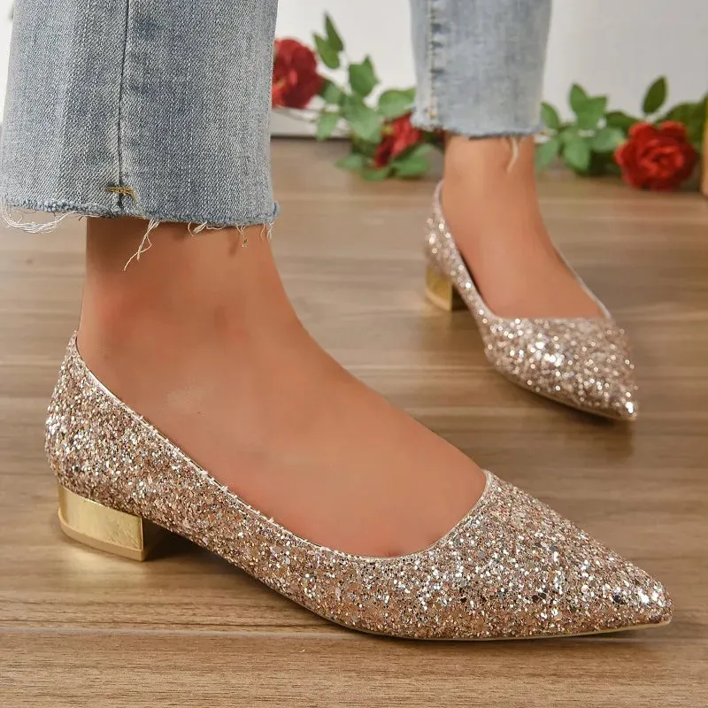 VougeVamp Women's Candy Color Bridal Shoes – Stylish & Comfortable Flat Shoes for Spring, Summer & Autumn