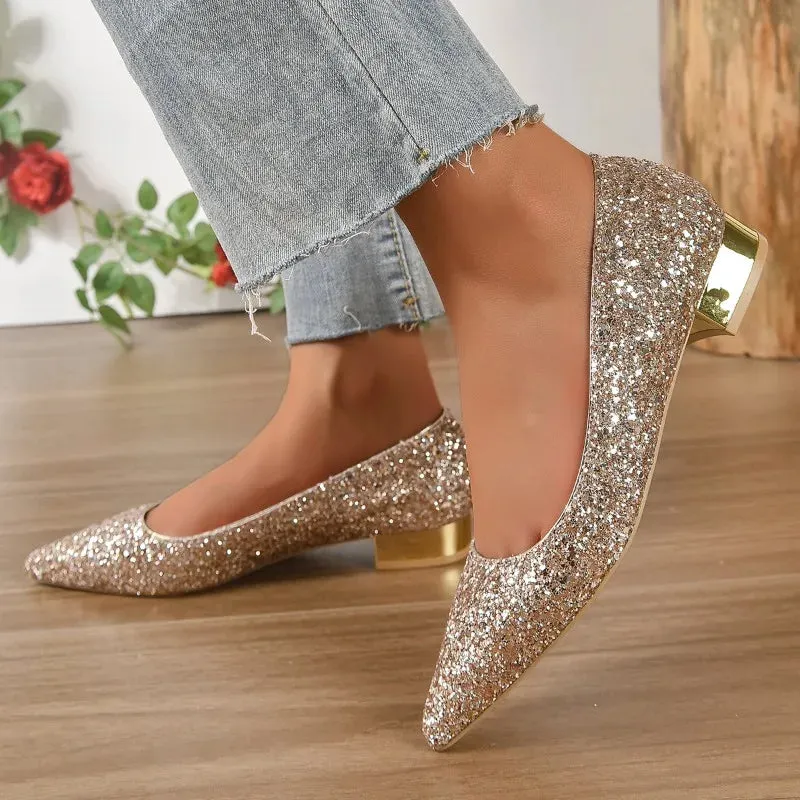 VougeVamp Women's Candy Color Bridal Shoes – Stylish & Comfortable Flat Shoes for Spring, Summer & Autumn