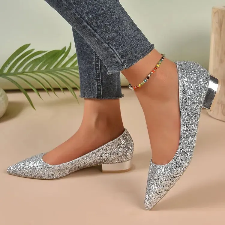 VougeVamp Women's Candy Color Bridal Shoes – Stylish & Comfortable Flat Shoes for Spring, Summer & Autumn