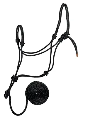 Weaver Diamond Braid Rope Halter and Lead (Multiple Color Options)