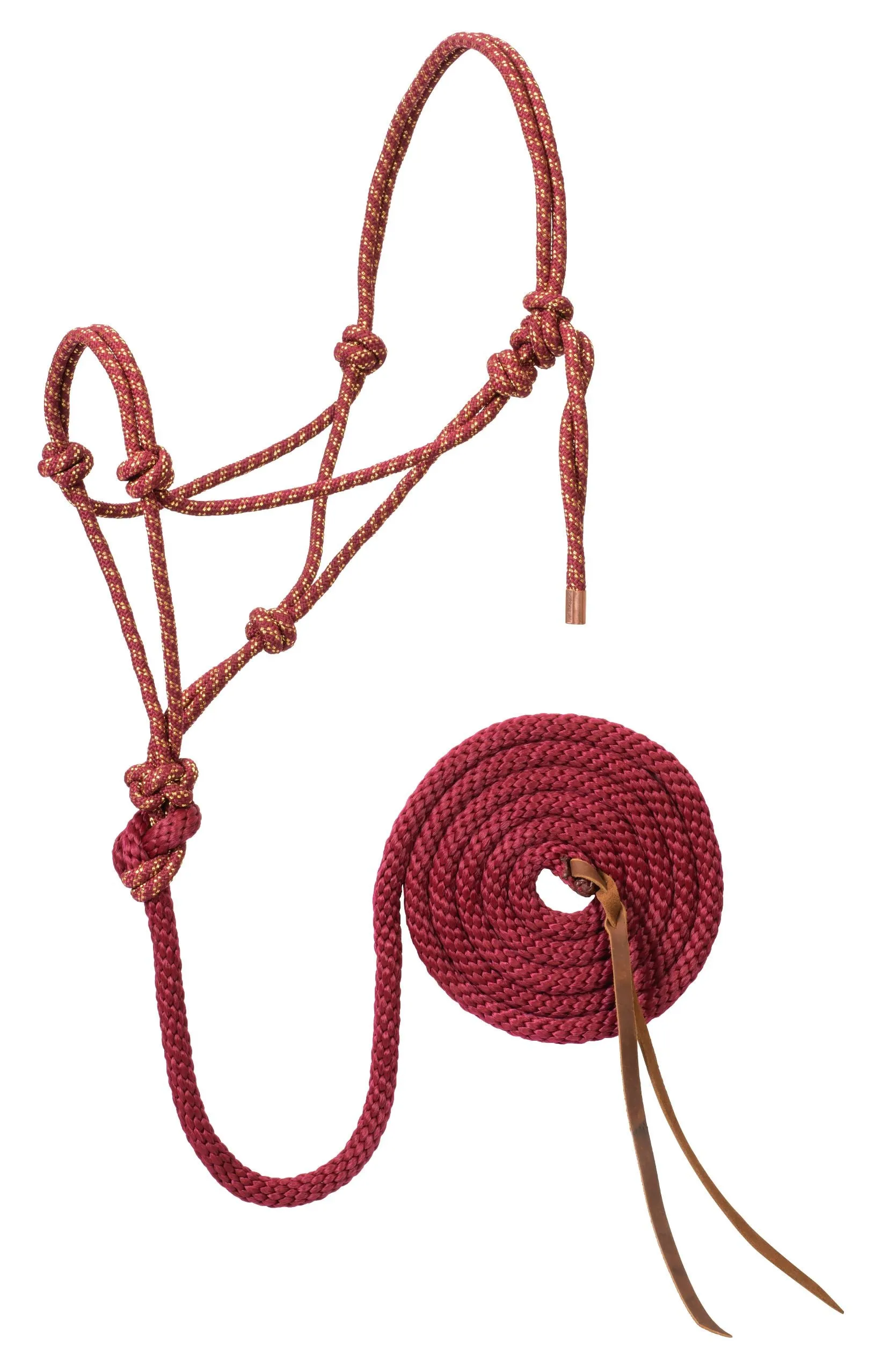 Weaver Diamond Braid Rope Halter and Lead (Multiple Color Options)